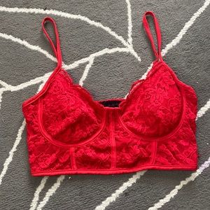 Lace Corset Crop Top